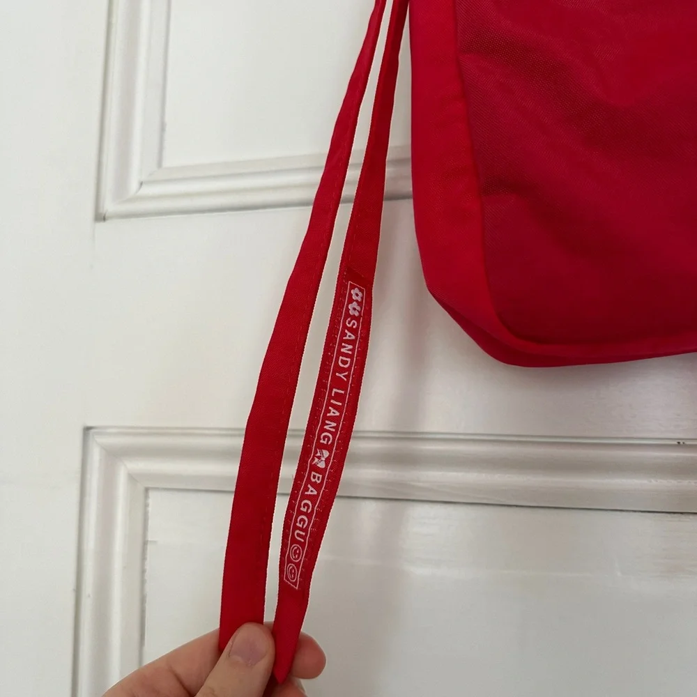 Baggu NWT Sandy Liang Mini Bow Bag, Candy Apple - Picture 3 of 4